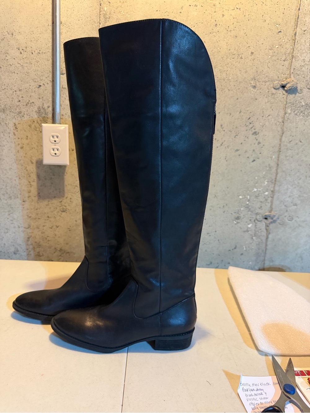 Arturo Chiang Black Over-the-Knee Riding Boots